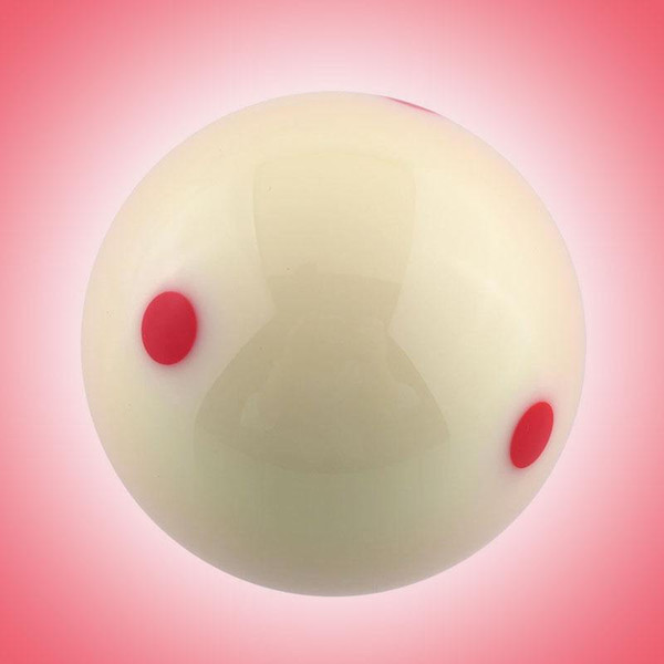 57.2mm Red Dots Billiard Table Training Criss Cross Pool Cue Ball 1/4