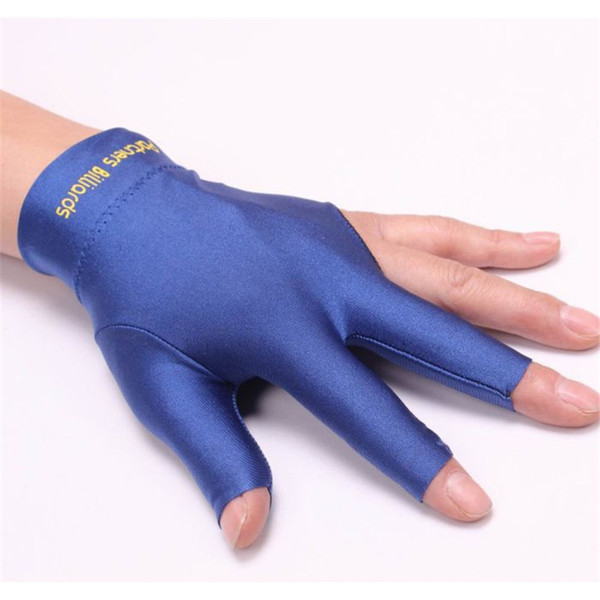 New Wholesale- 3 finger billiard pool gloves gloves Snooker Pool cue billiard accessories /Black / Blue /Red /Gray /left hand
