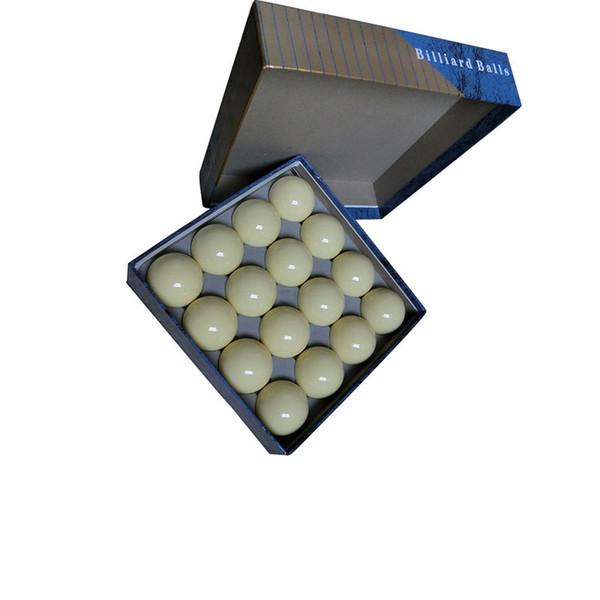 Pool Billiards Ball Set in Blue Box 3A Pool Table Cue Ball,White Color 16 Pieces Cue Ball