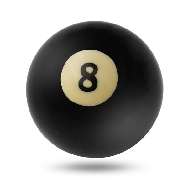 1PC 52.5/57.2 mm Black 8 Ball Pool Cue Ball Standard Regular #8 Billiard Pool Replacement EIGHT Billiard Accessories