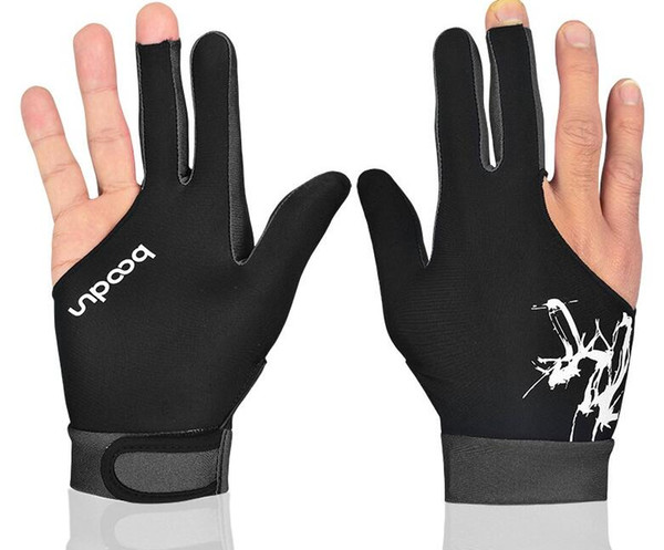 Slip billiard gloves three-finger gloves fingerless right hand men and women can wear gloves billiard billiard accessories Single loaded