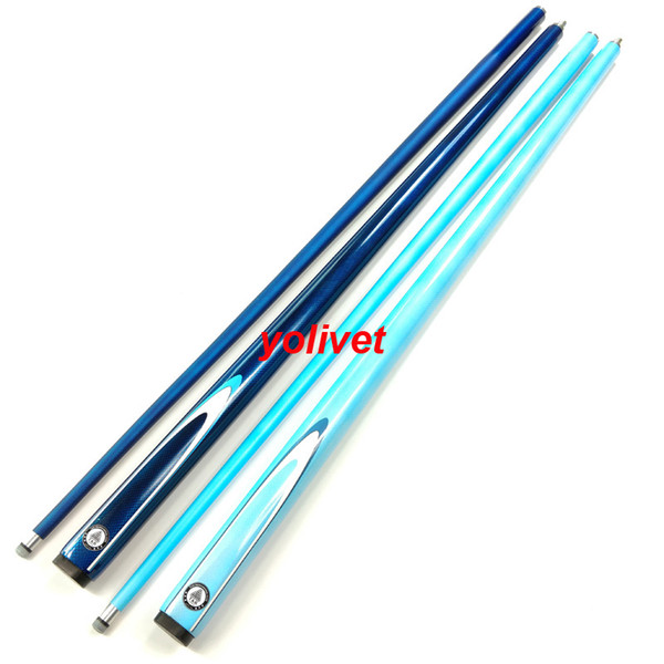Professional carbon 1/2 Jointed Billiard Cues Stick 9.5mm 2color blue snooker billiard cue stick cue 57inch