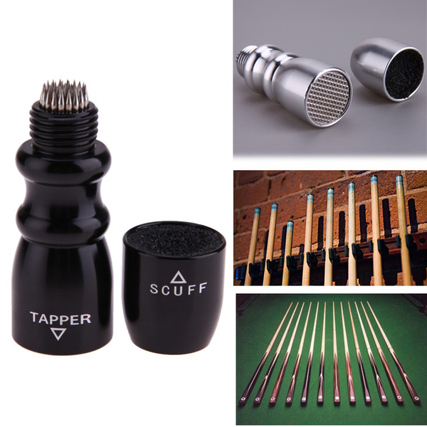 3 in 1 Cone-shape Pool Cue Tapper Billiard Ball Cue Stick Tip Shaper Scuffer Tapper/Tip Prick Cue Stick for Snooker Accessories NY089