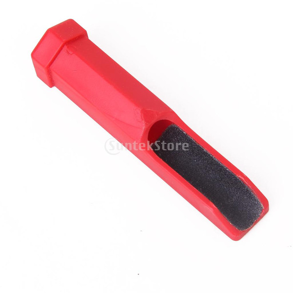Wholesale- Brand New Snooker Billiard Cues Leather Tip Double-Side Grinding Tools Repair Rod -Red