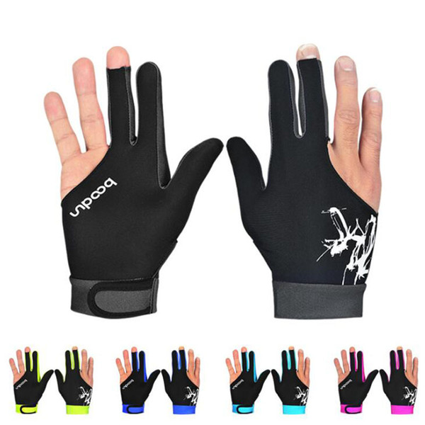 1 PCS Billiard Pool Shooters 3 Fingers Gloves Billiard Gloves Snooker Gloves High Quality Billiard Accessories free shipping