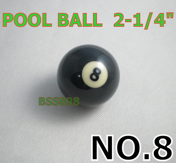 NEW Free shipping 1pcs BLACK NO.8 Pool snooker Billiard table Cue ball 2-1/4