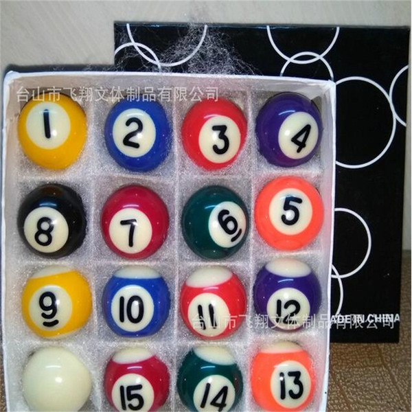 Wholesale- Wholesale 25.4MM 1 inch Mini Children Billiards America pocket pool