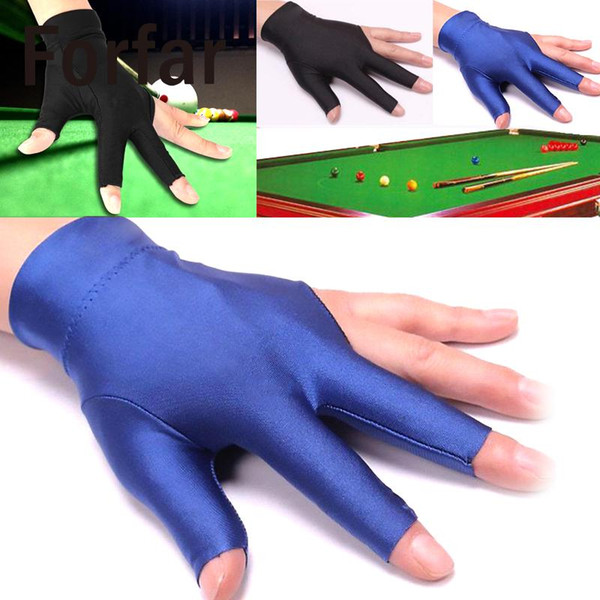 Three Finger Glove 2018 Snooker Accessory Noted Left Hand Random 1pcs Open Billiard Gloves Billiard Cue Gloves Spandex Useful