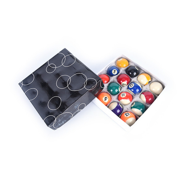 1Set New Sale 38mm Practice pool balls full set resin Billiard Training ball Table Balls Cue ball for kids children