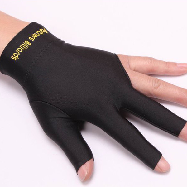 Billiard Accessories New Spandex Snooker Billiard Cue Glove Pool Left Hand Open Three Finger Accessory sport Wholesale