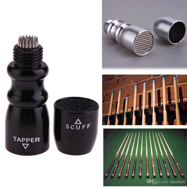 3 in 1 Cone-shape Pool Cue Tapper Billiard Ball Cue Stick Tip Shaper Scuffer Tapper/Tip Prick Cue Stick for Snooker Accessories NY089
