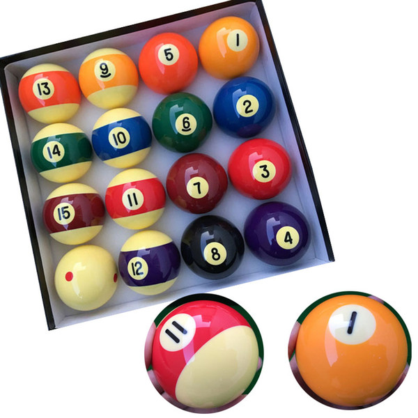 International Standard 57.25mm Resin Billiard Pool Balls 16pcs 2 1/4