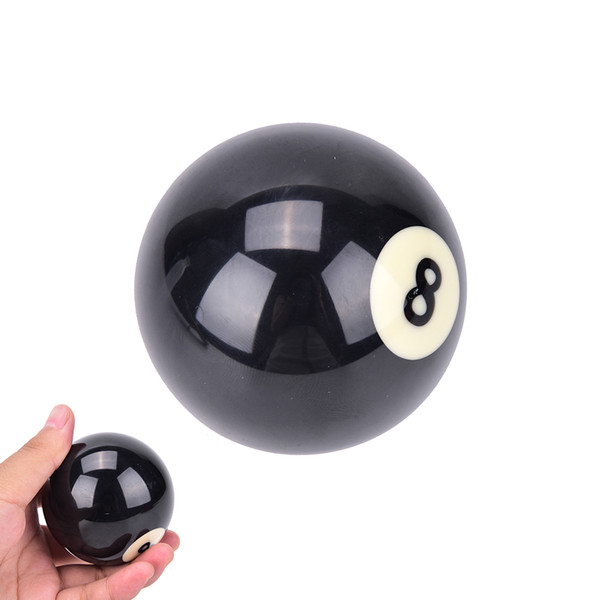Wholesale- 1 PCS Billiard Balls #8 Billiard Pool Ball Replacement EIGHT BALL Standard Regular Two Size 52.5/57.2 mm Black 8 Ball EA14