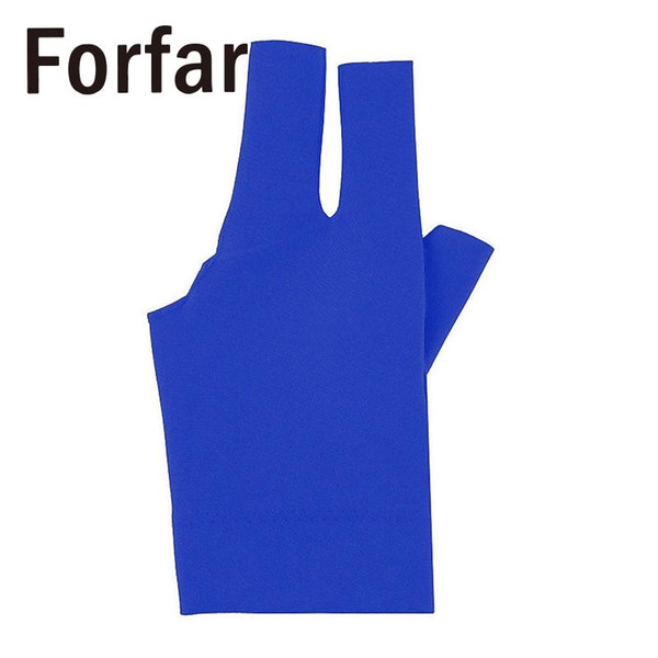 Snooker Three Finger Glove Billiard Cue Gloves Noted Spandex Black