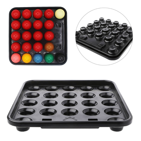 Plastic Pool Billiard Ball Stand Tray Holder 16 Balls - Black New