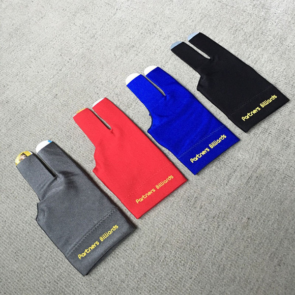 Leisure Sports Spandex Snooker Billiard Cue Glove Pool Left Hand Open Three Finger Gloves Billiard Accessory