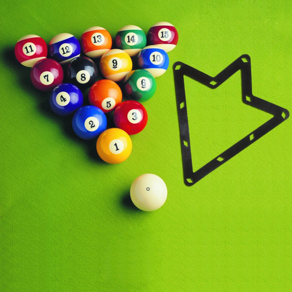 6pcs/pack 9 ball / 10 ball Billiard Triangle Cue Rack Ball Magic Rack Sheet Pool Cue The Greatest Tip Tool Fun Game Accessories