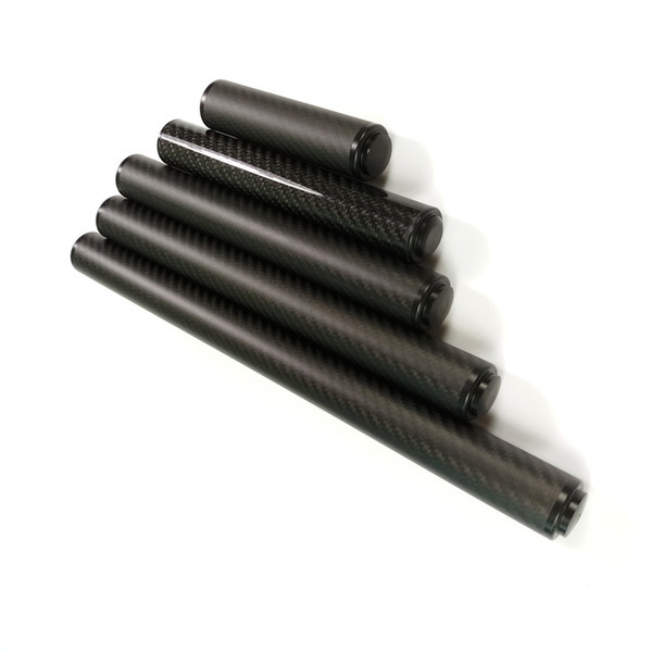 5/8/10/12/15inch Black carbon Billiards Pool cue extension with cue bumper for P3/Mezz cues Billiards cue extender Accessories