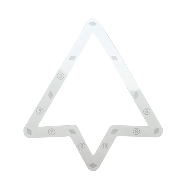 High Quality 6pcs 9 and 10 Ball Magic Rack Holder Billiard Table Pool Cue Accessory Black and White Color Hot Selling Promotion