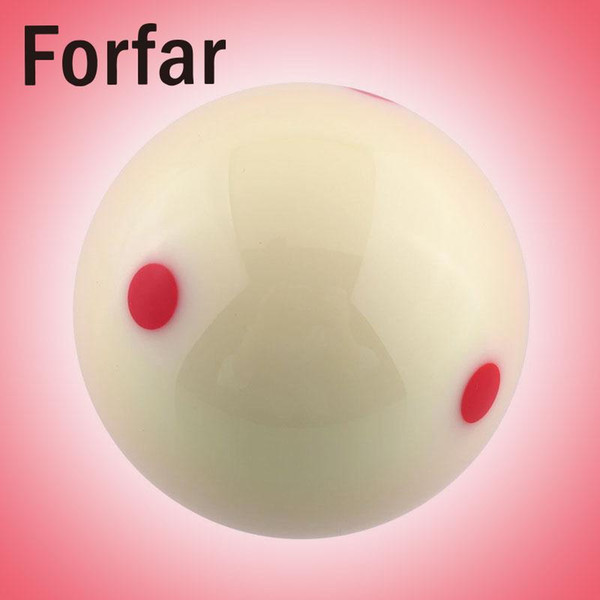 57.2mm Red Dots Billiard Practice Training Criss Cross Pool Cue Ball 1/4