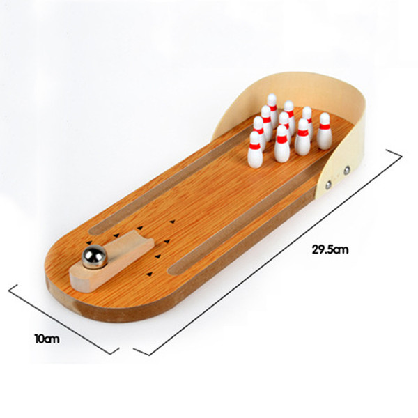 Desktop Bowling Kids Games Mini Bowling Wooden Desktop Sports Development Fun Indoor Parent-Child