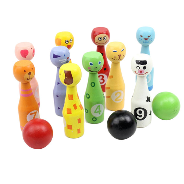 Creative Cartoon Animals Bowling Set Kids Hands-on Intellectual Development Toys