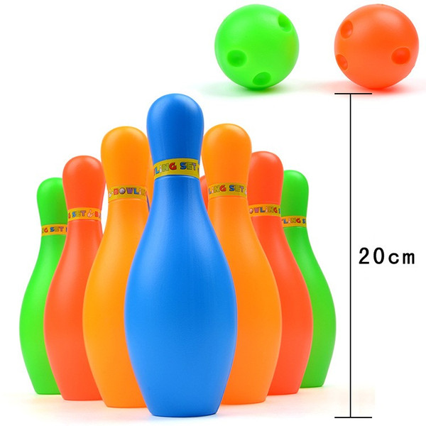 Bowling Set Children Sports Indoor And Outdoor Toy Color Large Bowlings Suit Leisure Eco Friendly Mini Bottle Safe 8 8ry F