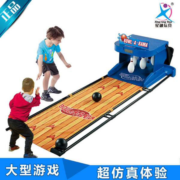 Wholesale- ALSQY1 Large electric bowling children toy bowling set automatic rebound scoring lighting outdoor parent-child interaction game