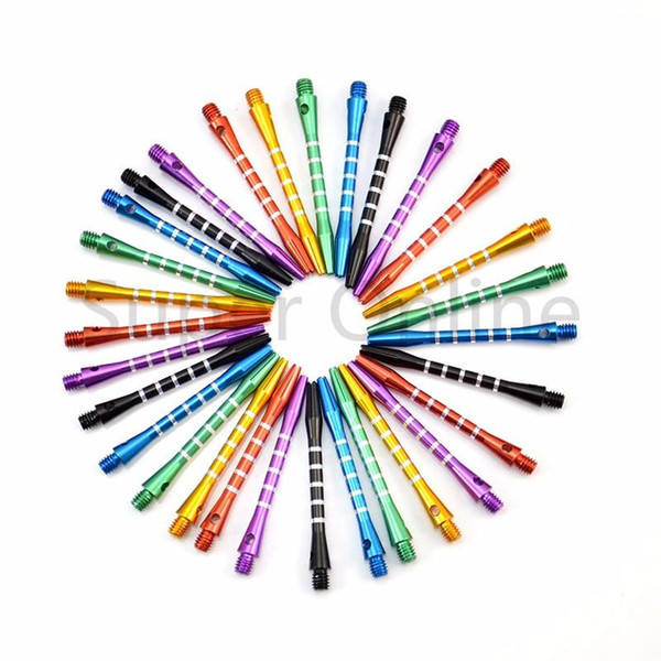 6 Colors 30pcs Aluminum Medium Darts Shafts Harrows Dart Stems Throwing Toy New Needle Darts Shafts
