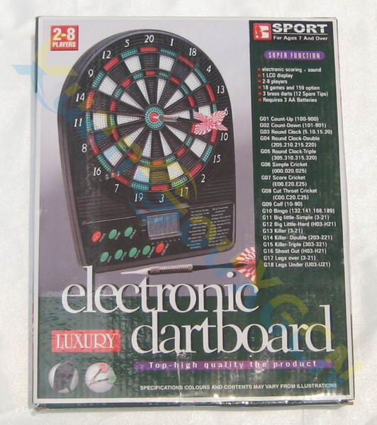 electronic dart board scorre 18game 1LED 3 darts New The
