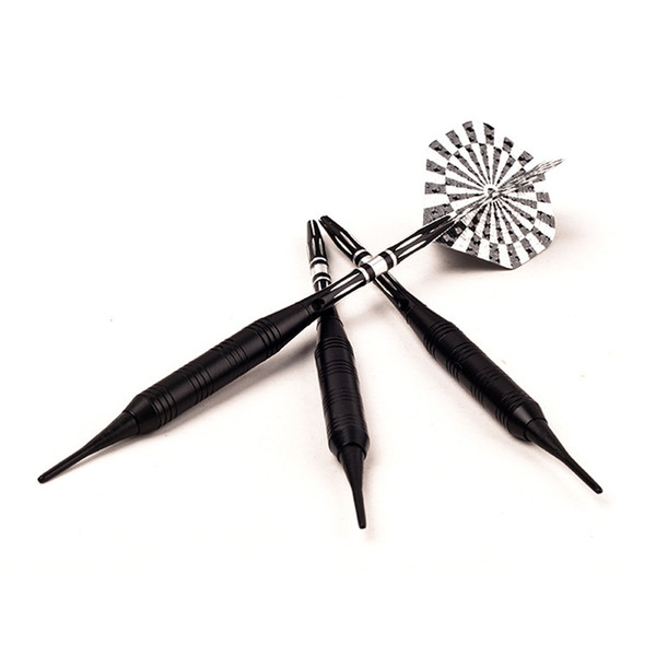 3 pcs/set 20g 22g Zebra PUT Wing Dart Black Professional soft Tip dart Electronic Copper Rod Anti-throw Aluminum Shaft darts set
