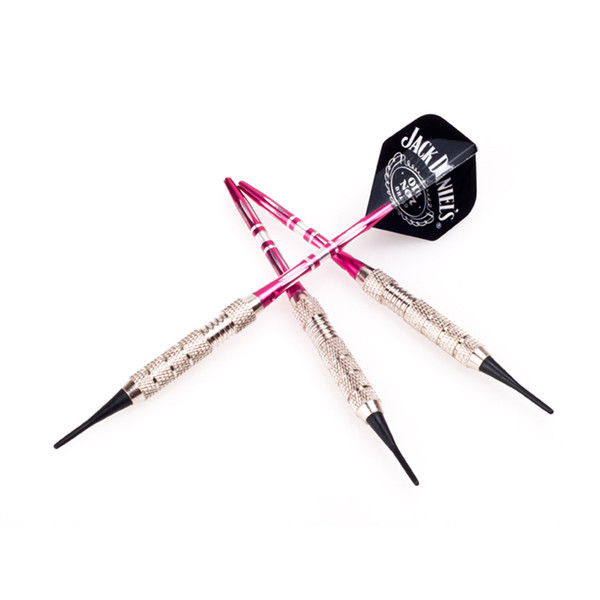 3 pcs/set 18g electronic darts Professional Soft tip darts copper Anti-throw non-slip soft dart Black PET wing Annex standby tip