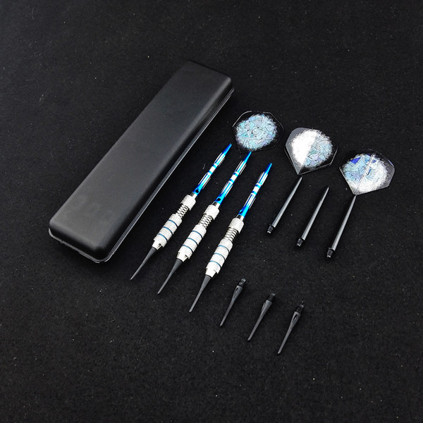 New High quality 18g electronic darts professional Soft darts Aluminum rod anti-throw Copper shaft Soft tip dart toys 3 pcs/set