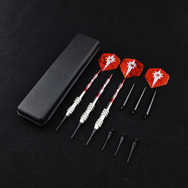 New High quality 18g professional Electronic darts Soft tip darts Red Aluminum rod anti-throw Copper shaft Soft tip dart toys 3 pcs/set