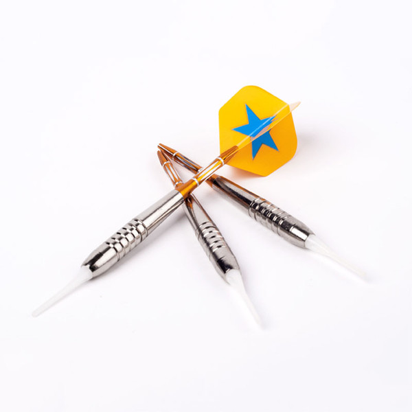 3 pcs/set 18g electronic darts Professional Soft tip darts Copper Rod Anti-throw Aluminum Shaft yellow PET Wing dart toys