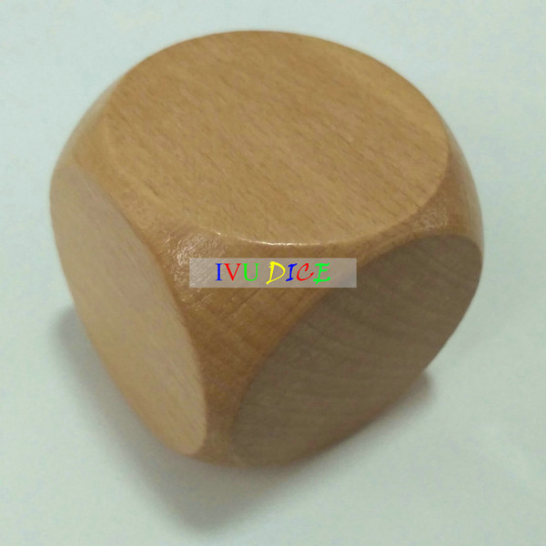 30pcs Big Size Dice 50MM DIY blank wooden dice special Cube game party machine Children dices KTV IVU