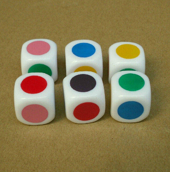 Color Dcie 6 Sided Dice Bosons Screen Dice 16mm Special Purpose Dice Teaching Assistant Dice Small Gift Game Dice Good Price #S3
