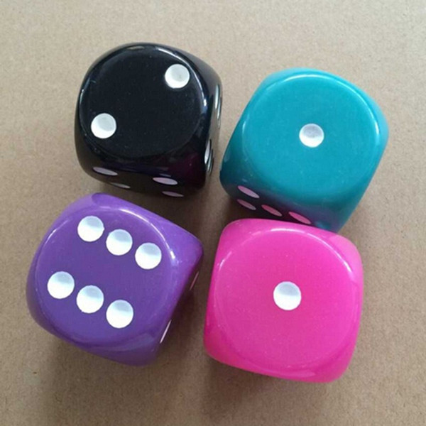 40mm Large Size Drinking Game Dice Acrylic Game Dices Kids Party Games Family Playing Accessories Toy Good Price High Quality #R16