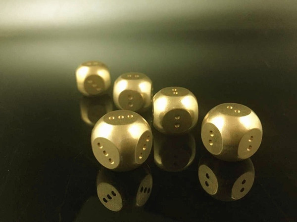 Pure Copper Otsuge Uranainandesu 6 Sided Dice Brass 3 Sided 2/3 Divination Dices Astrology Toy Entertainment Good Price High Quality #S51