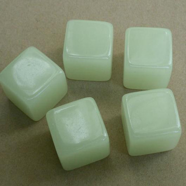 Luminous Blank Dice Square 20mm Glowing Cube Kids DIY Toy Funny Family Games Dices Accessories Good Price High Quality #B51