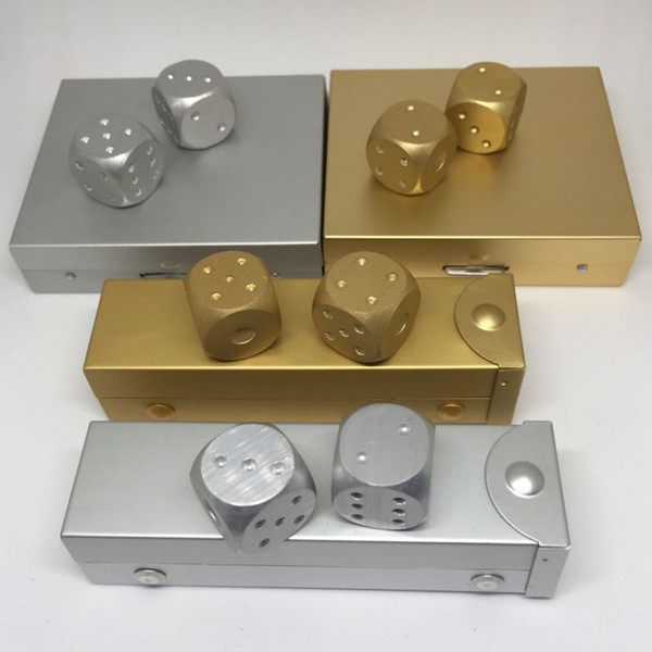 New Party Metal Drinking Dice Portable Aluminium Alloy Poker Outdoor Entertainment 5pcs Solid Dominoes Dice Game Dice Poker 2 Colors