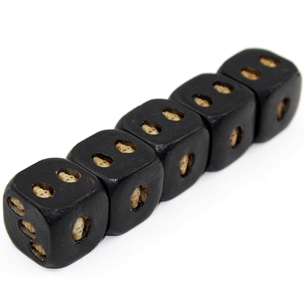 5Pcs/set Black Skull Dice Six Sided Resin Dice 3D Skeleton Dice Creative Board Game For Club Pub Halloween Party Funny Bar
