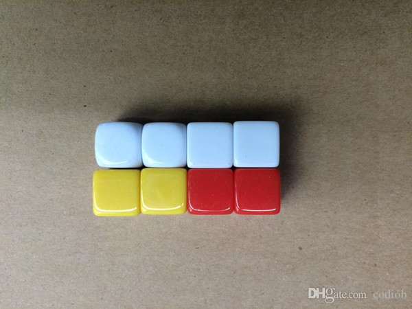 14mm Multi Colored Blank Dice Square Corner Engraving 6 Sided Dice Acrylic DIY Educational Game Dice Funny Toy Good Price High Quality #B42