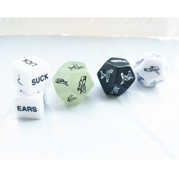 Adult Sex Dice Funny 12 Side Erotic Craps Sex Dices Love Sexy Funny Flirting Toys for Couples Adult Games Adult Products