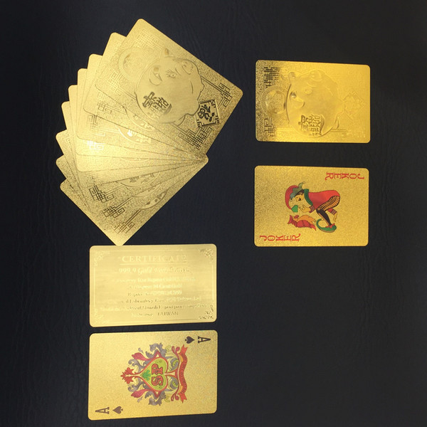 New Arrival 11 designs Gold Foil Silver Foil Plated Playing Cards High-grade Sports Leisure Game Poker Card Gift Wholesale 30Sets