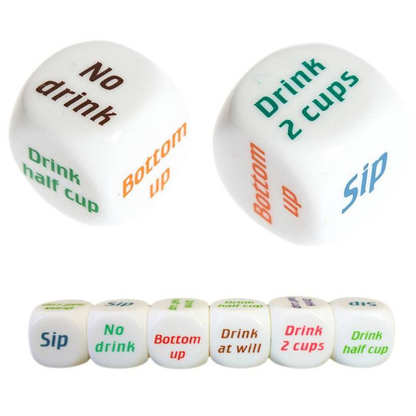 TR001 New Funny Drinking Sip Dice Roll Decider Game Party Bar Club Pub Gift Toy
