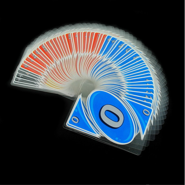 108pcs Waterproof Crystal Plastic Playing Cards Collection Crystal Poker Cards Creative Gift Standard Playing Cards