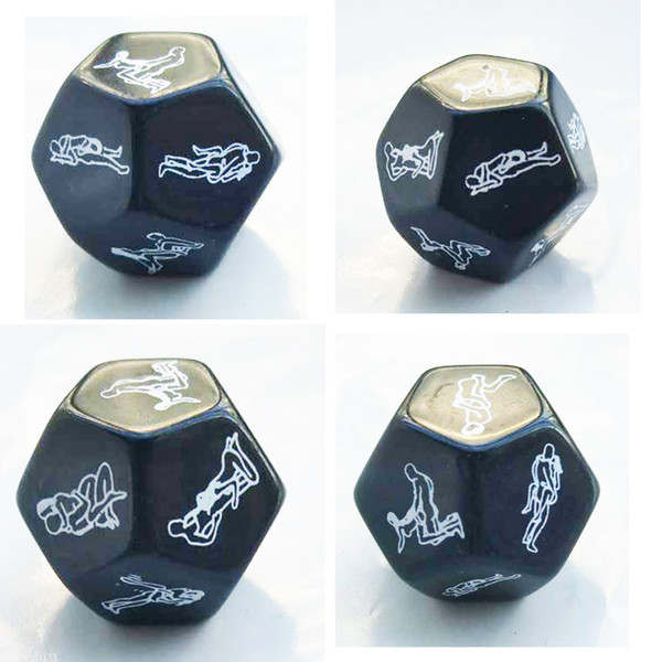 Wholesale 12 Side Sex Dice Erotic Craps Sex Dices Love Sexy Funny Flirting Toys for Couples Adult Games Adult Products Drop shipping