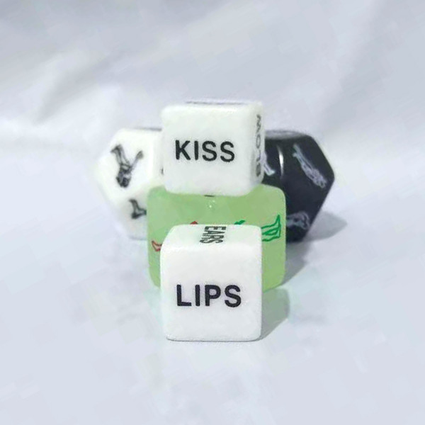 Erotic Craps Dice Adult Sex Game Funny Flirting Toys 6 side 12 side Black Glow White Sex Dices for Couples Games Adult Products