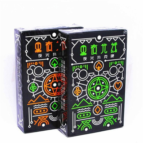 Creative Night Glowing Fluorescent Poker Toy Luminous Playing Cards Board Game Gambing